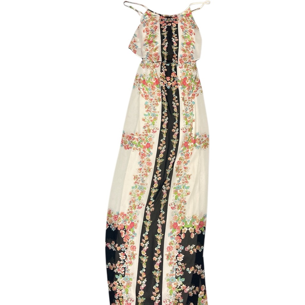 Made For Impulse Women's Sleeveless Floral Rayon Maxi Dress Size M
